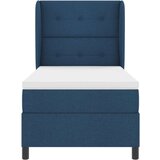 Box Škatlasti posteljni okvir z vzmetnico Modra 100x200 cm Tkanina, (22081479) | Shoptok.si