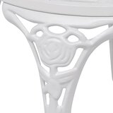  3-dijelni bistro set od lijevanog aluminija bijeli | shoptok.hr