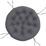  Okrugli jastuk antracit Ø 100 x 11 cm od tkanine Oxford | Eponuda.com
