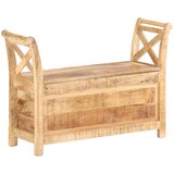  Klupa za hodnik 103 x 33 x 72 cm od masivnog drva manga Cijene