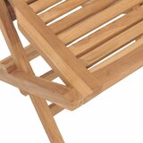  Vrtni set 5 kom. Smeđa Čvrsto teak drvo | shoptok.hr