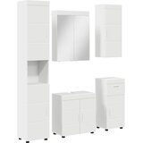  Set namještaja za kupaonicu TULUM 5 pcs Bijelo 60 x 34 x 63 cm | shoptok.hr