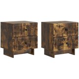  Noćni ormar s ladicama 2 pcs Dimljeni hrast 43 x 34,5 x 47,5 cm | shoptok.hr