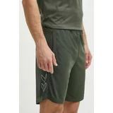 Hummel Kratke hlače za vadbo Flex Mesh zelena barva