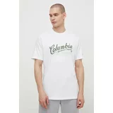 Columbia Bombažna kratka majica bela barva