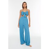 Trendyol Indigo Lacing Detailed Blouse-Pants Set | Shoptok.si