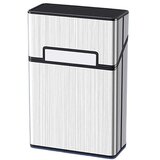 INF Kovinski etui za cigarete za 20 običajnih cigaret - magnetno zapiranje Silver, (5000158305) Cene