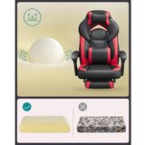 Songmics Direktorski pisarniški stol, ergonomski, črn, rdeč OBG77BR, (21612138) | Shoptok.si