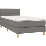  s oprugama i madracem tamnosivi 100 x 200 cm od tkanine | shoptok.hr