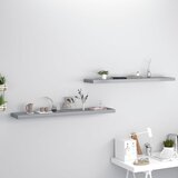 vidaXL Plutajuće zidne police 2 kom sive 120 x 23,5 x 3,8 cm MDF Cijene