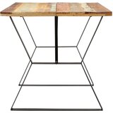 vidaXL blagovaonski stol od masivnog obnovljenog drva 140 x 80 x 76 cm | shoptok.hr