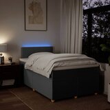 Krevet box spring s madracem tamnosivi 120 x 190 cm tkanina | shoptok.hr