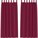  Zavjese sa zavjesama 2 pcs Svijetlo siva 245 x 140 cm Poliester | shoptok.hr