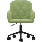  Okretne blagovaonske stolice 2 kom svjetlozelene baršunaste | shoptok.hr