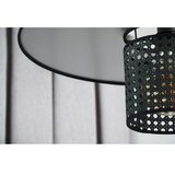  Duolla - Visilica na sajli TOKYO RATTAN 1xE27/15W/230V, prečnik 50 cm, crna/srebrna | Eponuda.com