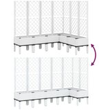  Vrtna sadilica s rešetkom bijela 160 x 120 x 142 cm PP | shoptok.hr