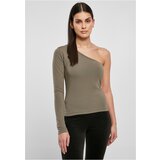 UC Curvy Ladies Asymmetric Longsleeve olive | Shoptok.si