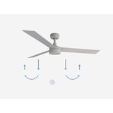 Faro 34290-1TW - LED prigušiva ventilator CRUISER LED/20W/230V 2700/4000/6500K + daljinski upravljač | Eponuda.com