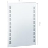  Kupaonsko LED zidno ogledalo 60 x 80 cm | shoptok.hr