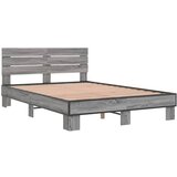 vidaXL Okvir kreveta boja hrasta 120x200 cm konstruirano drvo i metal | shoptok.hr