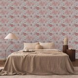 Tapeta - Pink flowers on white background 49x1000 | shoptok.hr