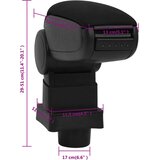  Naslon za ruke za automobil crni 13 x 31,5 x (29 - 51) cm ABS | shoptok.hr
