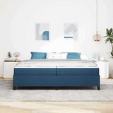  Krevet s opruga kutije Svijetlo siva Crna 200 x 200 cm | shoptok.hr