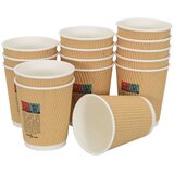  Papirnate šalice za kavu 500 kom 8 oz 200 ml smeđe | shoptok.hr