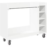 Golf ormar s kotačem Jednobojno Bijelo 120 x 45 x 98 cm | shoptok.hr