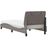  Postelja z vzmetnico taupe 80x200 cm blago, (21829224) | Shoptok.si
