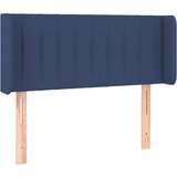 Maison Chic Vzglavna omarica - Nočna omarica - Posteljna omarica z ušesi modro 103x16x78/88 cm blago, (21712490) | Shoptok.si