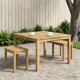  Stolić za kavu Bijela 100 x 100,5 x 45 cm Čvrsto drvo akacije | shoptok.hr