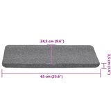  Samoljepljivi otirači za stepenice 15 kom 65x24,5x3,5 cm sivi | shoptok.hr
