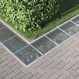  Rešetka Srebrna 50 x 50 x 2 cm Vruće pocinčani čelik | shoptok.hr