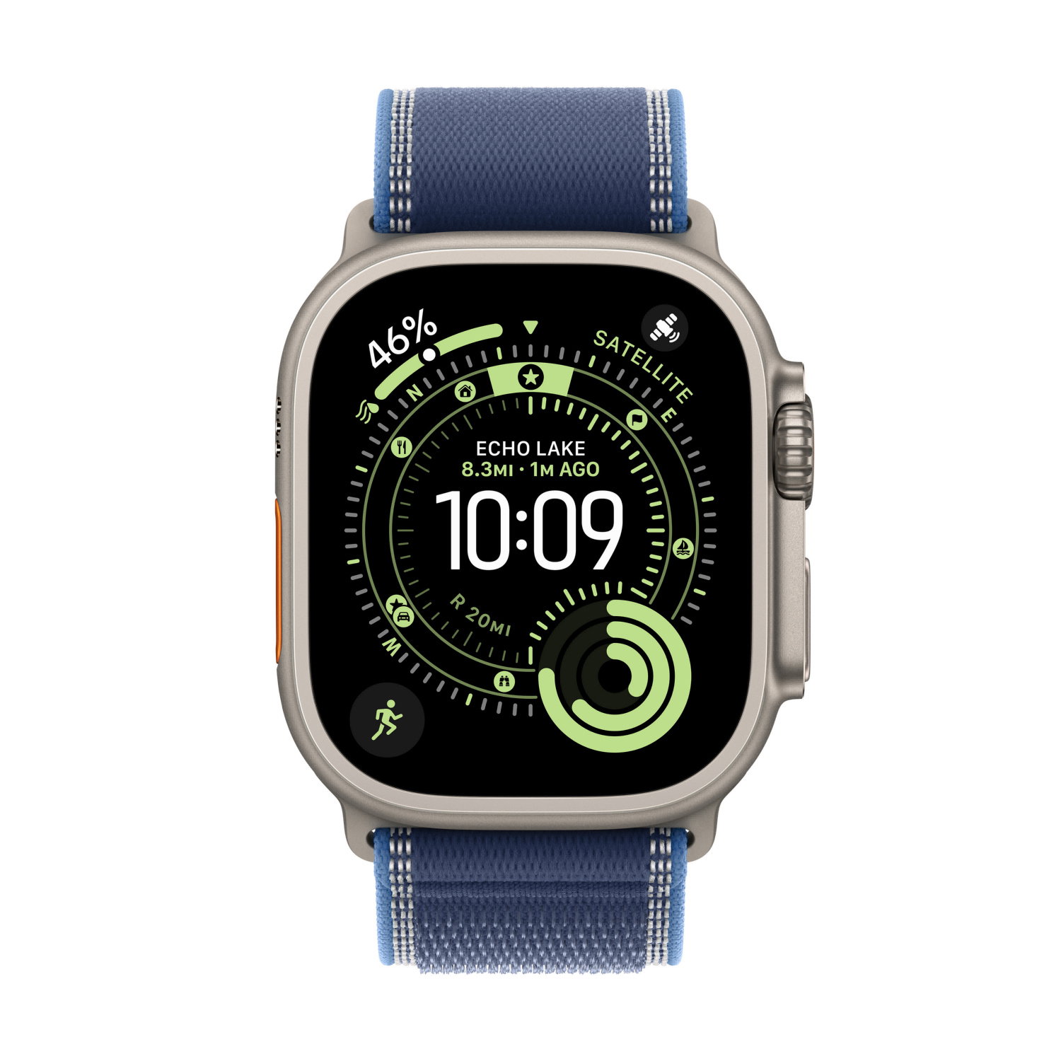 Apple Watch Ultra 3 Trail Loop M/L Boja MEWU4QF/A narukvice: 49mm Titan kucište Plava/Svijetloplava Prirodno | shoptok.hr