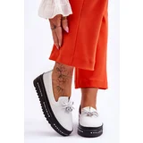 Kesi Women's slip-on leather sneakers white Raven