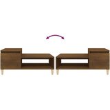  Klubska mizica Rjav hrast 100x50x45 cm inženirski les, (20714217) | Shoptok.si