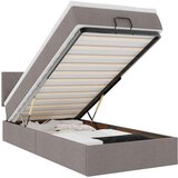 vidaXL Otomanski okvir kreveta s madraca smeđesivi 80x200cm od tkanine | shoptok.hr