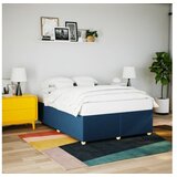 vidaXL Okvir za krevet bez madraca plavi 140 x 190 cm od tkanine Cijene