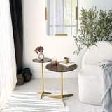 Hanah home solis - gold, bronze goldbronze side table set | ePonuda.com
