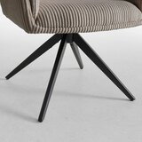 Bessagi Home naslanjač rosalia, rjavosiva, žamet | Shoptok.si