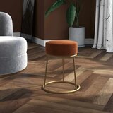  Okrugli tabure smeđi baršunasti | shoptok.hr
