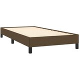  Okvir za krevet bez madraca tamnosmeđi 100x200 cm od tkanine | shoptok.hr