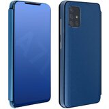 AVIZAR preklopna torbica s stojalom za samsung galaxy A71 z ucinkom ogledala - temno modra, (20599496) | Shoptok.si