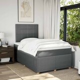 Krevet s oprugama i madracem tamnosivi 120 x 200 cm od tkanine | shoptok.hr