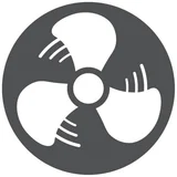 Namizni ventilator Leuchten Breezy (USB priključek, črn)