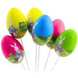  Easter Eggs on a Wire Pick Bunny with a Basket Decoration 6pcs | Shoptok.si