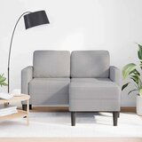 SOFA 2-sjed s ležaljkom u obliku slova L oblak siva 125 cm | shoptok.hr