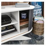 Woody Fashion TV polica Stor Anthracite White | ePonuda.com
