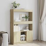 vidaXL Visoka omara sonoma hrast 92x33x140 cm inženirski les Cene